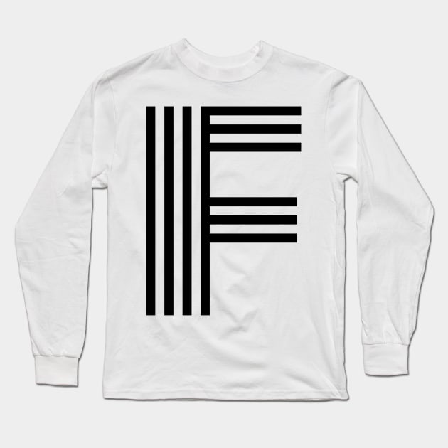 Alphabet F (Uppercase letter f), Letter F Long Sleeve T-Shirt by maro_00